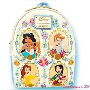 Loungefly Disney Princess Floral Portraits Mini Backpack